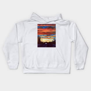 'SUNSET OVER REA ROAD' Kids Hoodie